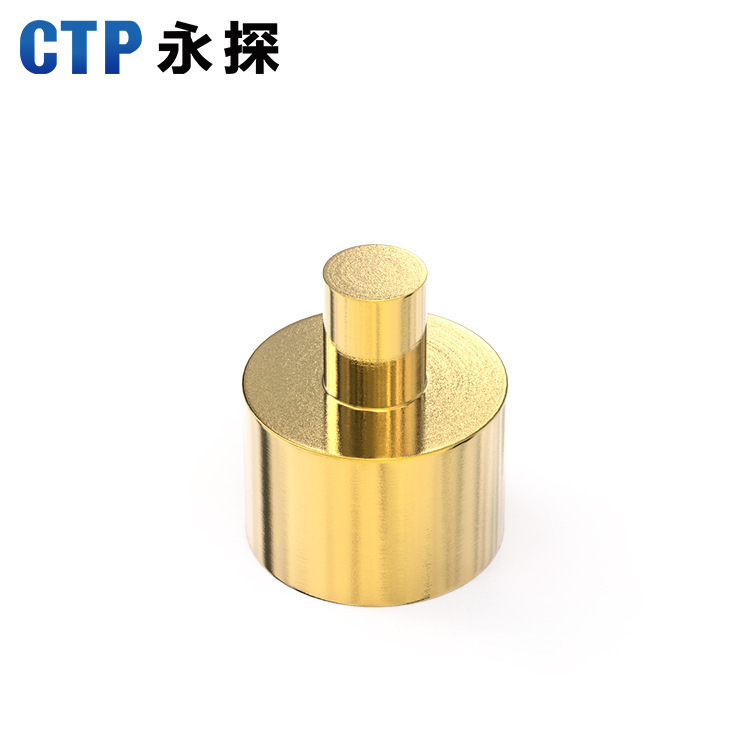 pogopin充電針插針彈簧針 TWS藍(lán)牙耳機(jī)銅柱信號(hào)針接觸塊鍍金銅針